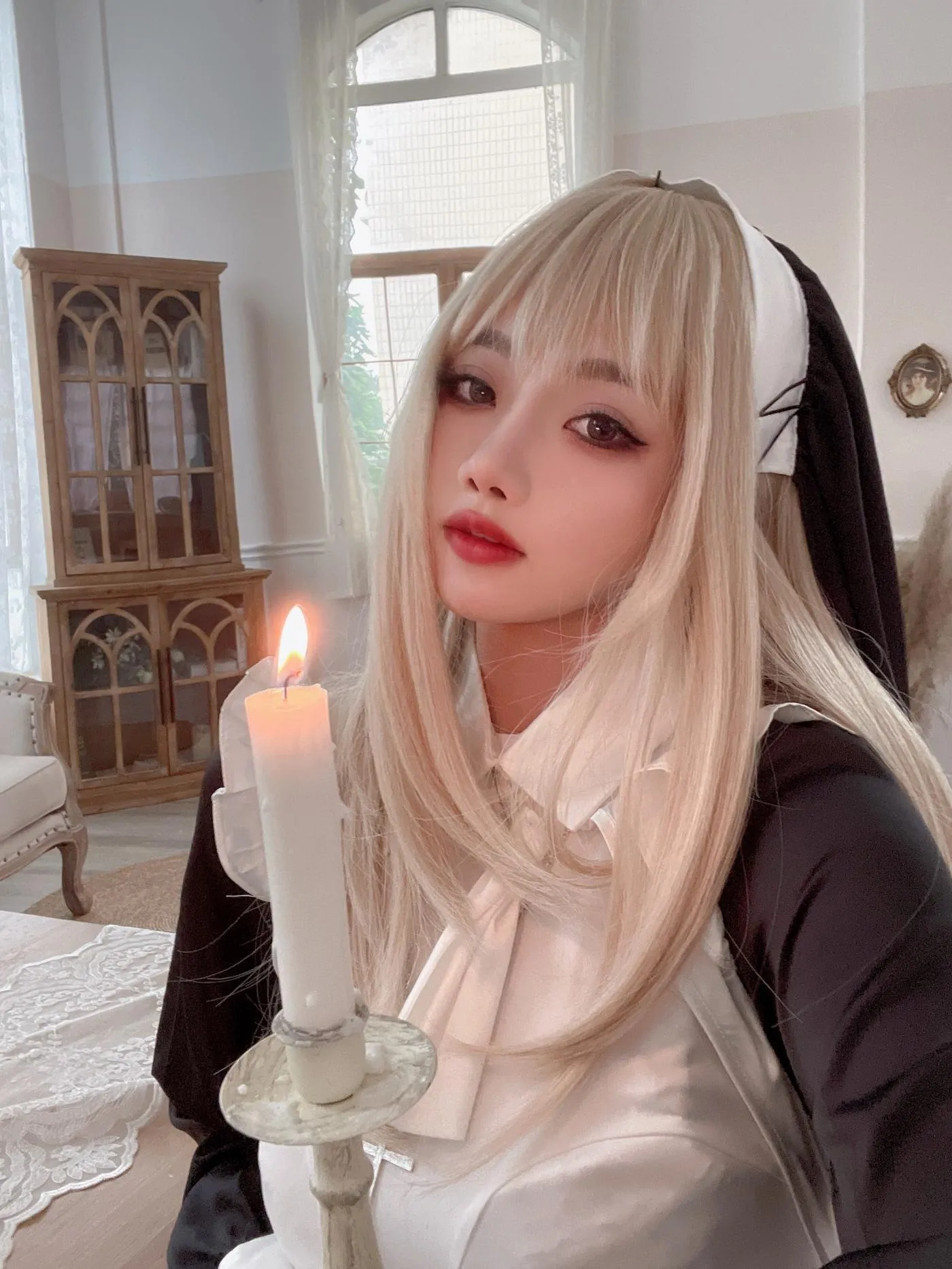 鬼畜瑶在不在w – NO.50 修女-自拍 [7P]插图5